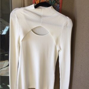 White Long Sleeve Top - WhiteHouseBlack Market